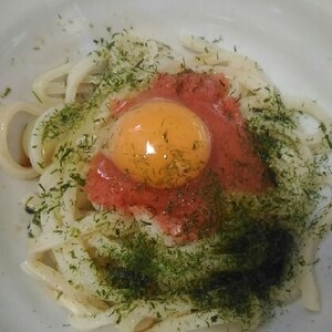 釜玉明太子うどん